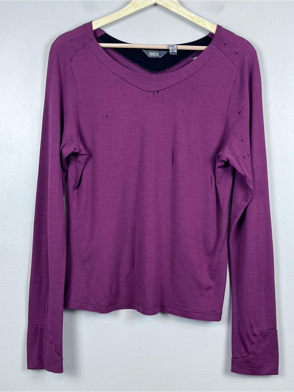 Ibex Women's 100% Merino Wool Base Layer Long Sleeve Top Size L  Outdoor, Active